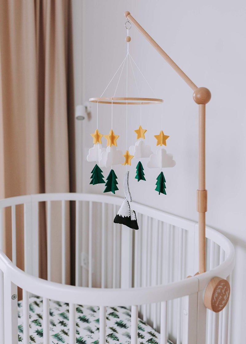 Sorrel + Fern Baby Crib Mobile â€“ Wooden Hanging Nursery Baby Mobile for Crib, Nursery Decor for Boys & Girls, Perfect Shower Gift (Starry Woodland Night) Also Fits Bassinets, Sorrel + Fern - Image 5